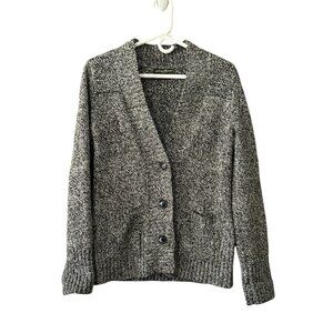 Eddie Bauer Chunky Knit Cardigan Woman's Size Small Wool‎ Blend Classic Modern